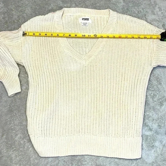 Victoria's Secret Pink V-neck shaker knit sweater Small - Picture 8 of 11